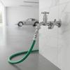 Dual Outlet Chrome Plated Brass Water Tap 1/4 Turn Handles 1/2 Inch Connection Smooth Turn for Laundry Utility Tub Sink
