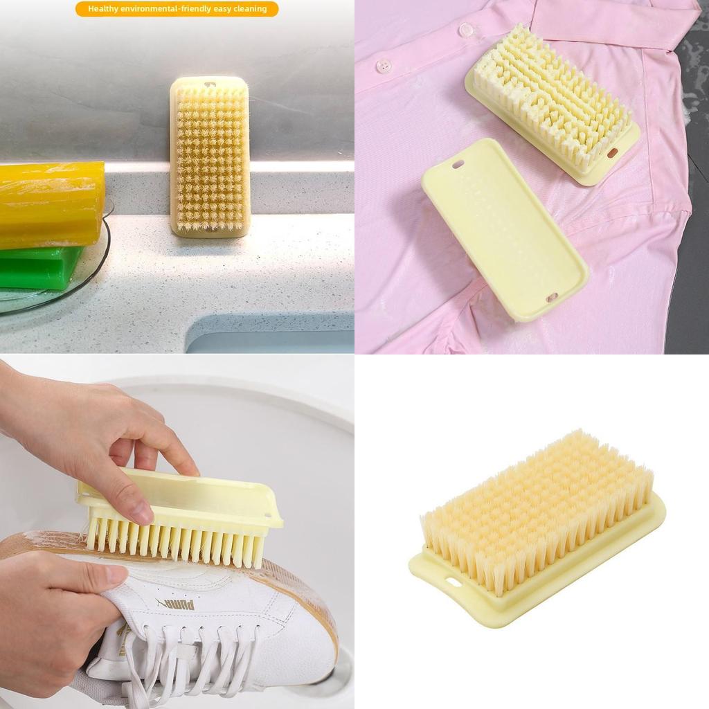 Multipurpose Plastic Laundry Brush For Clothes Shoes Cleaning With Soft Bristles