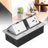 Boden Pop Up Outlet Socket Verborgen Multifunktions Silber Aluminium Legierung UK Standard