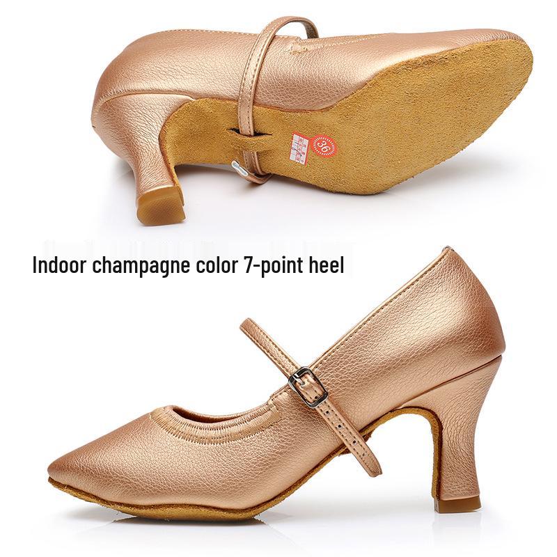 Women's Modern Ballroom & Latin Dance Shoes - Elastic Opening, Perfect for Practice & Social Dancing
