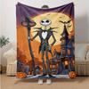 1pc Halloween Nightmare Mashup Soft Throw Blanket Flannel All Season Light Weight Living Room/Bedroom Warm Blanket. M7290118