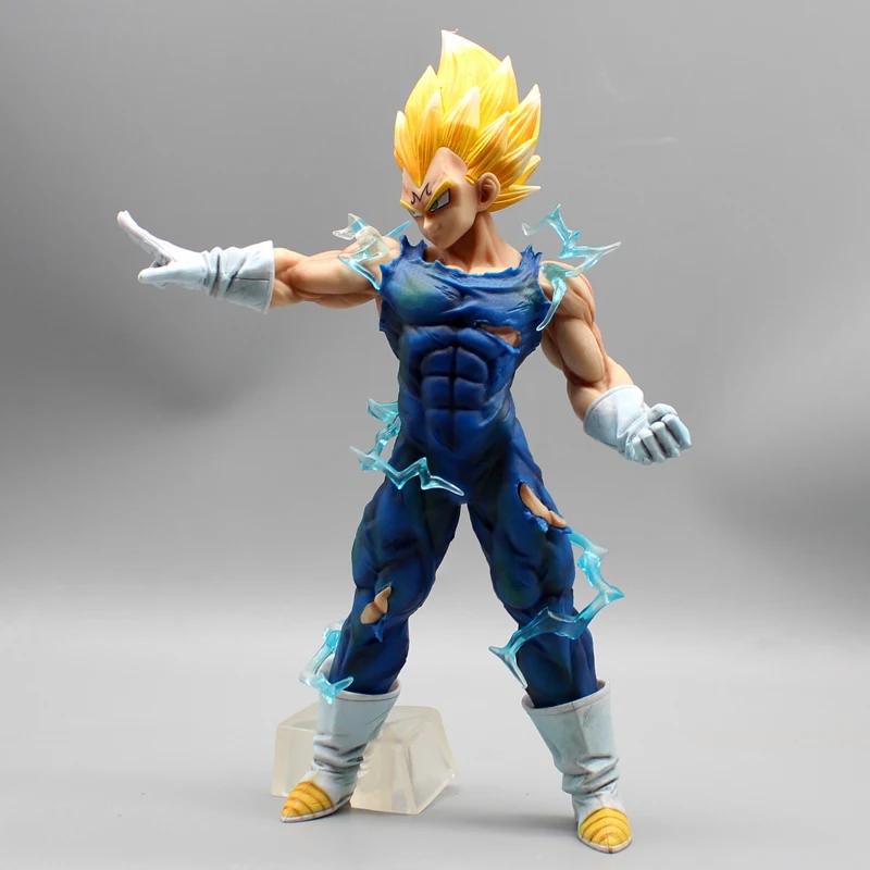 Dragon Ball Z Figurine d'Action Majin Vegeta Anime DBZ Super Saiyan Figuras Jouets 27.5cm Modèle de Collection Ornements Cadeau pour Enfants