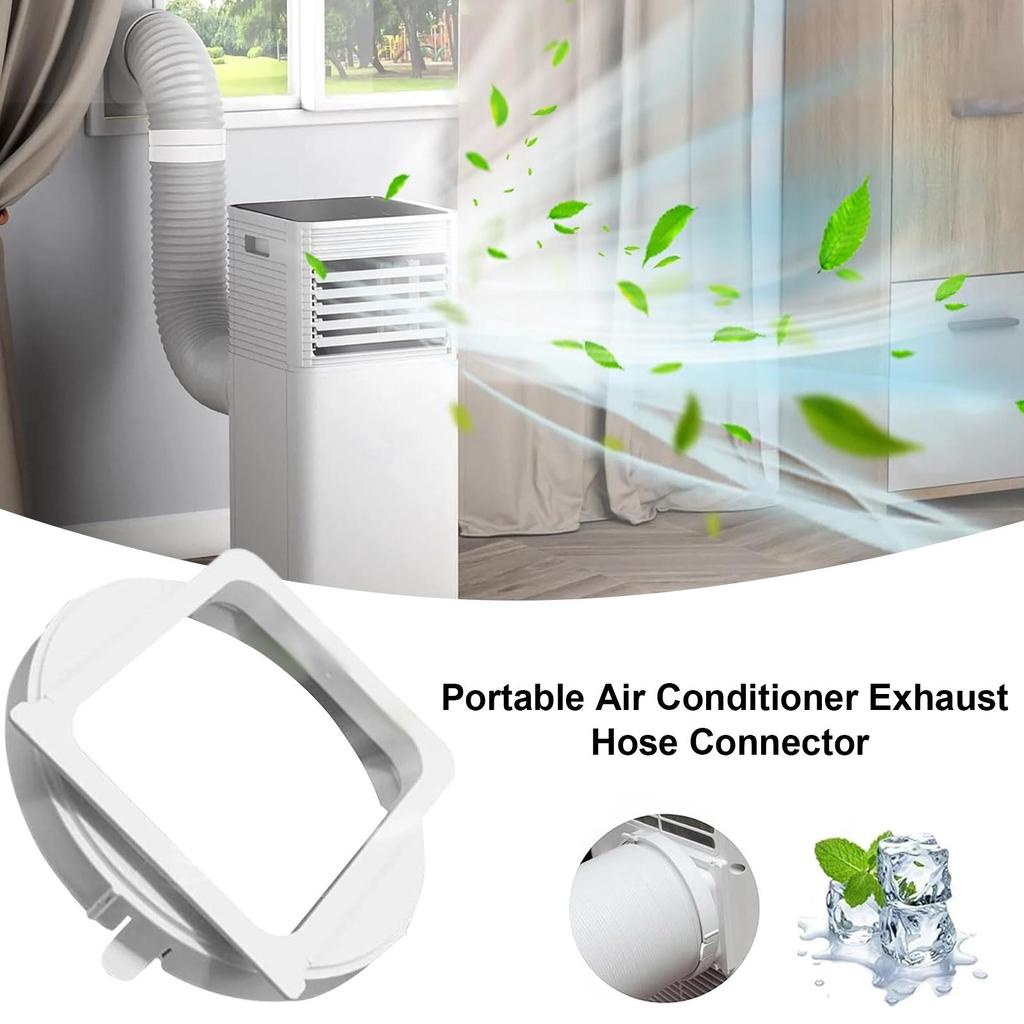 Portable AC Hose Connector Air Conditioner Port Connector Venting Exhaust Coupler Replacement Accessories