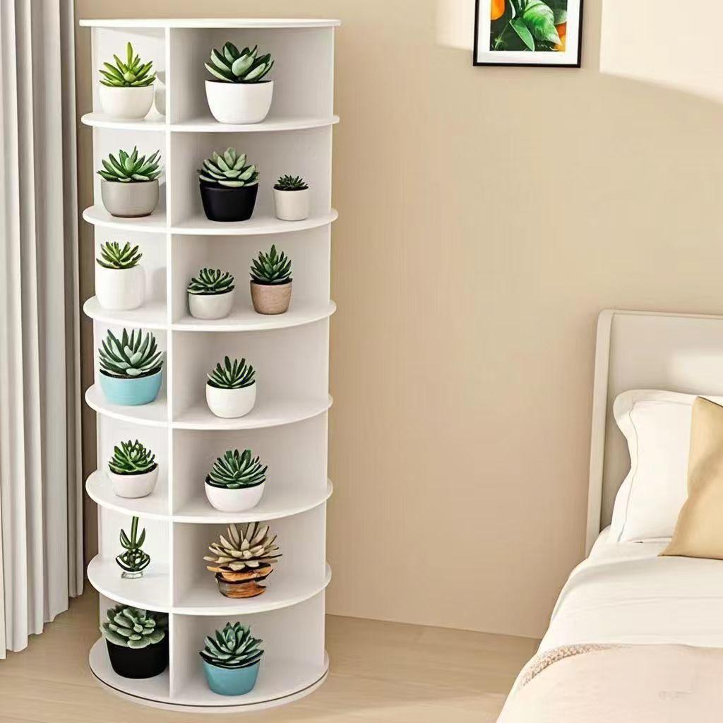 Rotating Multi-Layer Shoe & Bag Rack with 360-Degree Storage