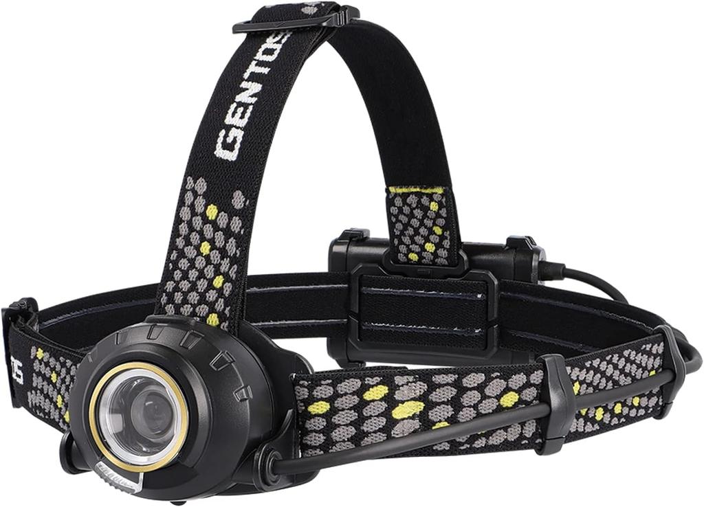 GENTOS LED USB Rechargeable Lumens Brightness 8 Hours of Operational Run Time Rear View Recognition Uses a dedicated rechargeable battery or three AA