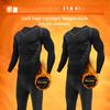 Herren Fleece Thermounterwäsche Set Sport Outdoor Skifahren Basisschicht Fitness Schnelltrocknend Rundhals Lange Unterhosen