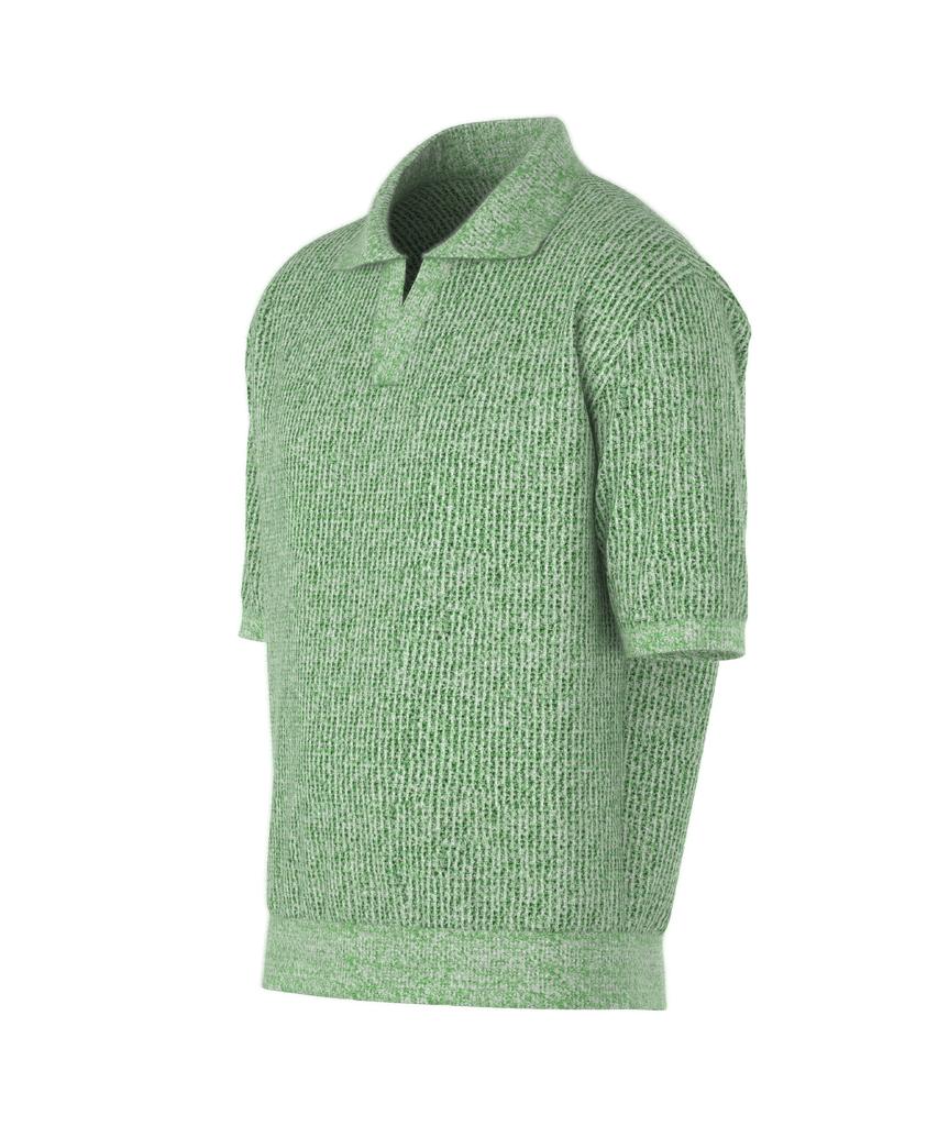 DREAMWORLD Bookle Half Collar Knit (Green)