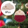 6x Macrame Ornaments Christmas Ornament DIY Semi Circle Hanging Pendants