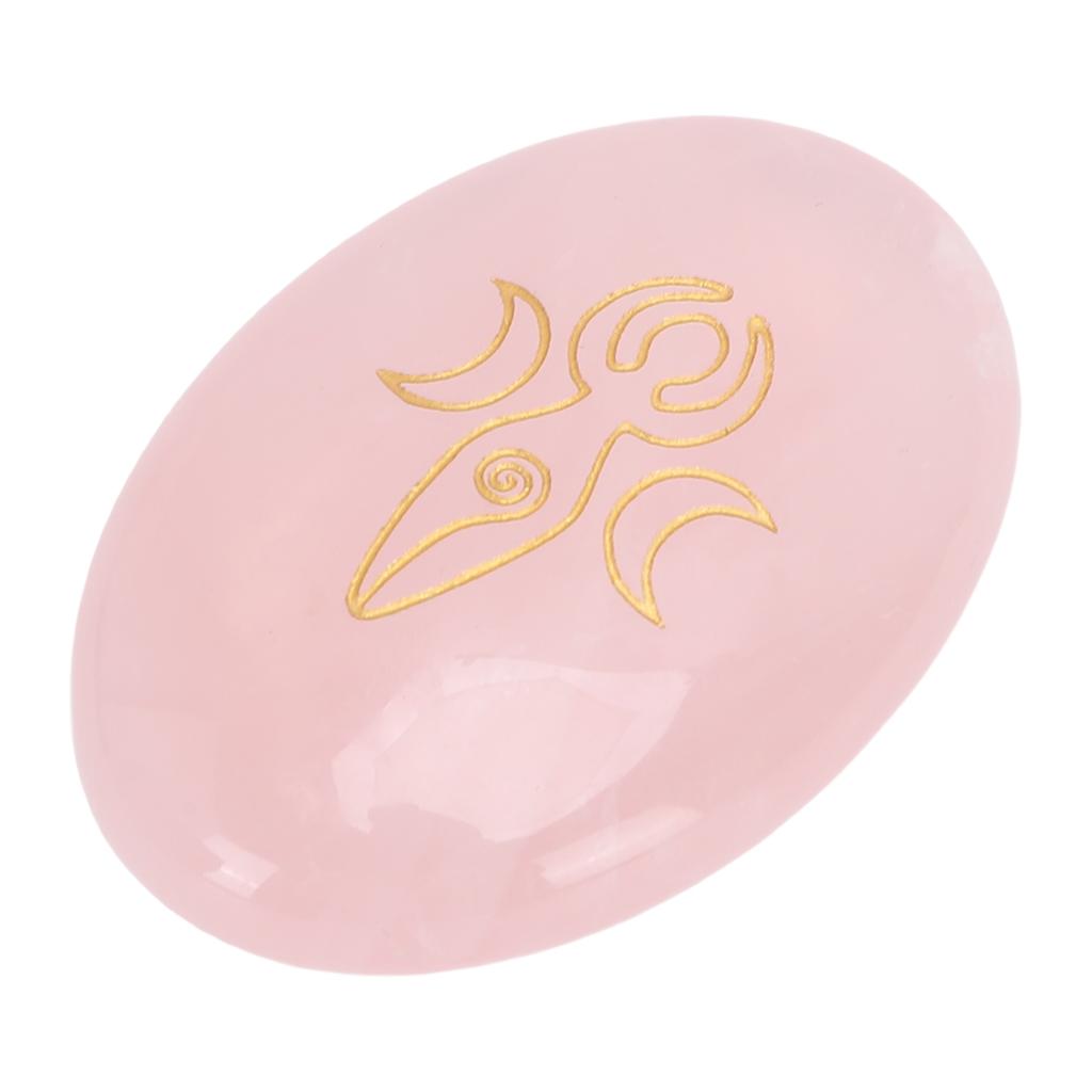     Stone Engraved Gold   Nature Gemstone for   Meditation Home Decoration