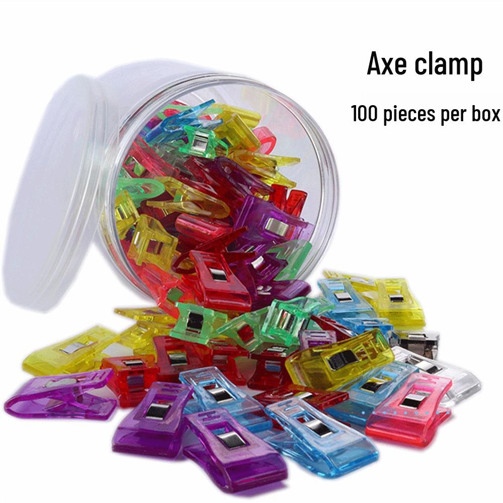 Colorful Plastic Sewing Clips for Patchwork, 100 pcs