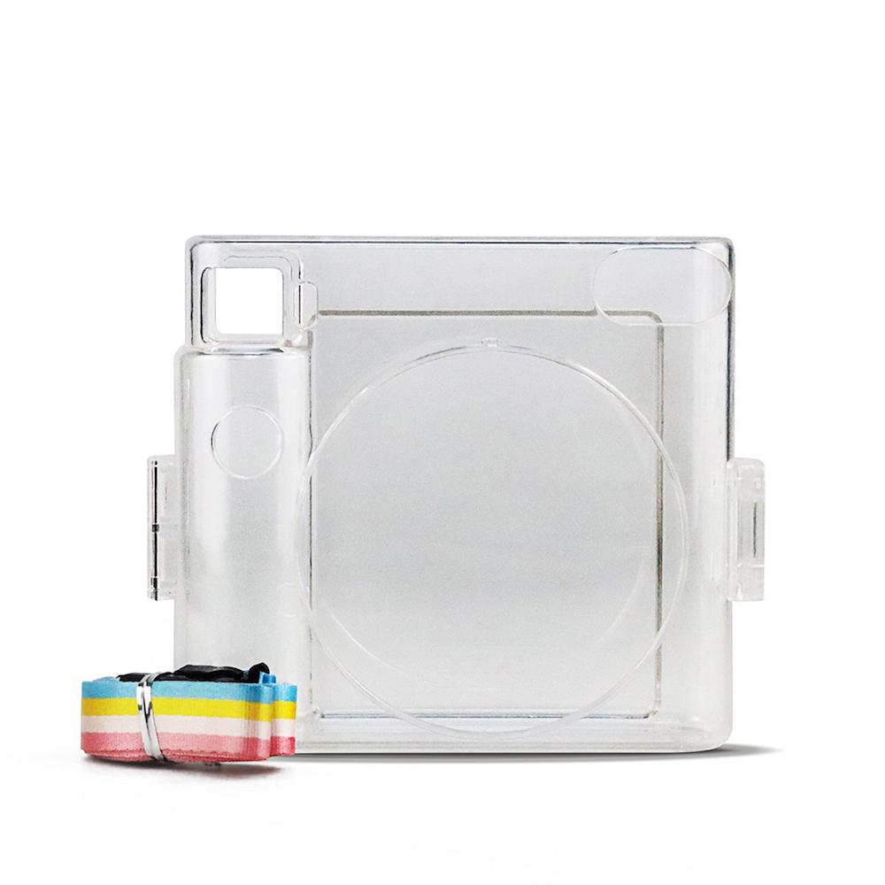 

[Film Lab] Instax Square SQ1 Transparent Case Camera Protective Case with Strap CAA09 чистый