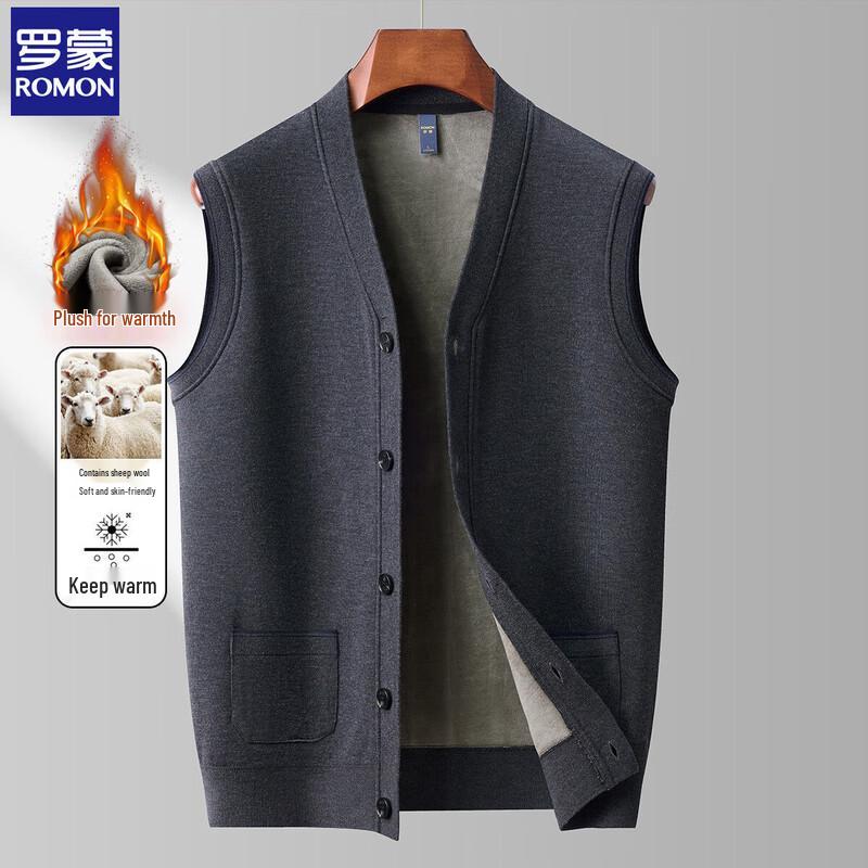 

ROMON Мужской жилет из смесовой шерсти с флисовой подкладкой 2XL