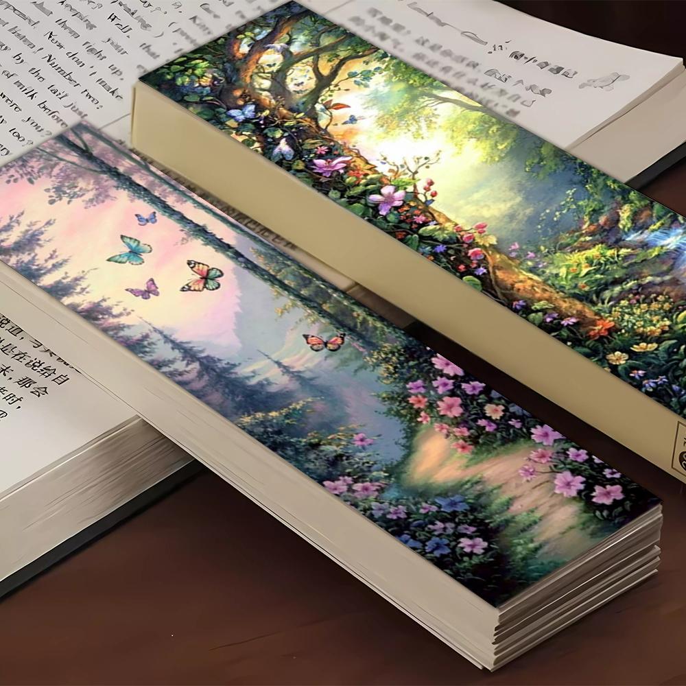 32pcs. Magic Forest Bookmarks, for reading assistance, suitable for Christmas, Halloween, teachers, readers, and birthday gifts