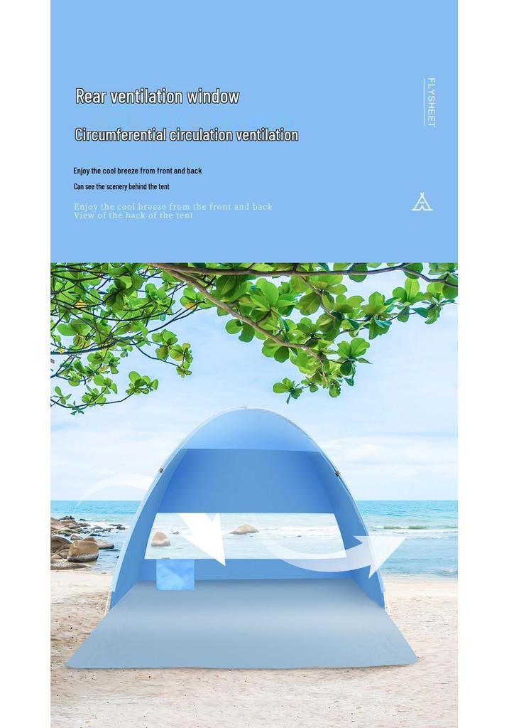 Tragbares Sonnenschutzzelt mit Schnellöffnung – Leicht, faltbar und familienfreundlich für Strand und Camping
