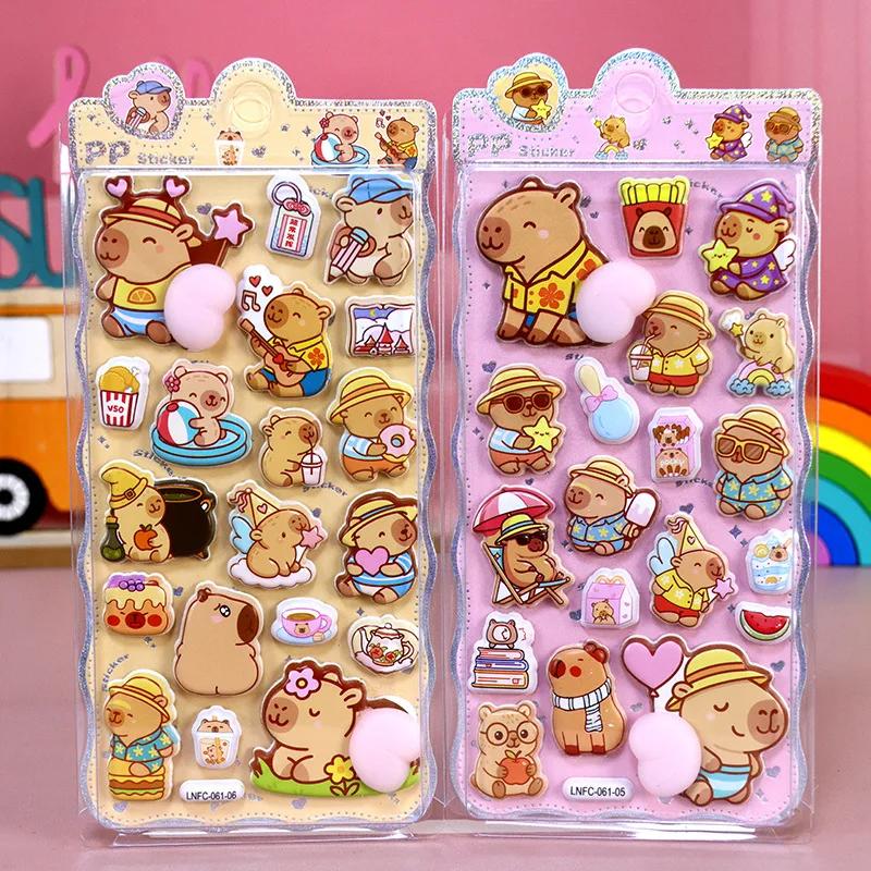 3D Kawaii Happy Buttocks Sticker And Cartoon Soft Pinched Children'S Decompression Bubble Sticker Phone Case Decoration Sticker