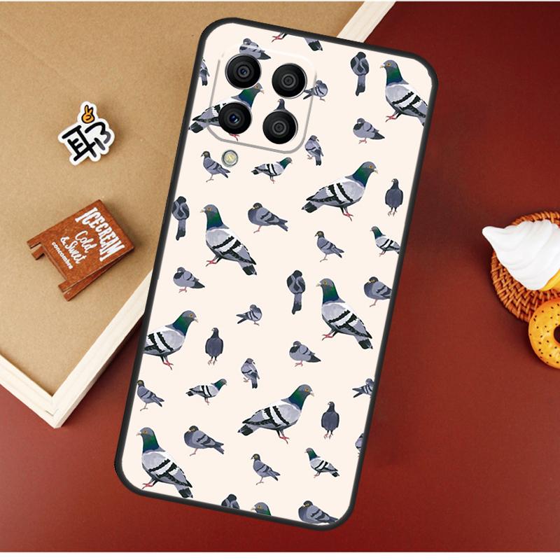 Pigeons Collage Case For Samsung Galaxy M51 M31 M21 M11 M16 M36 M56 M53 M12 M32 M52 M15 M35 M55 M14 M34 M54
