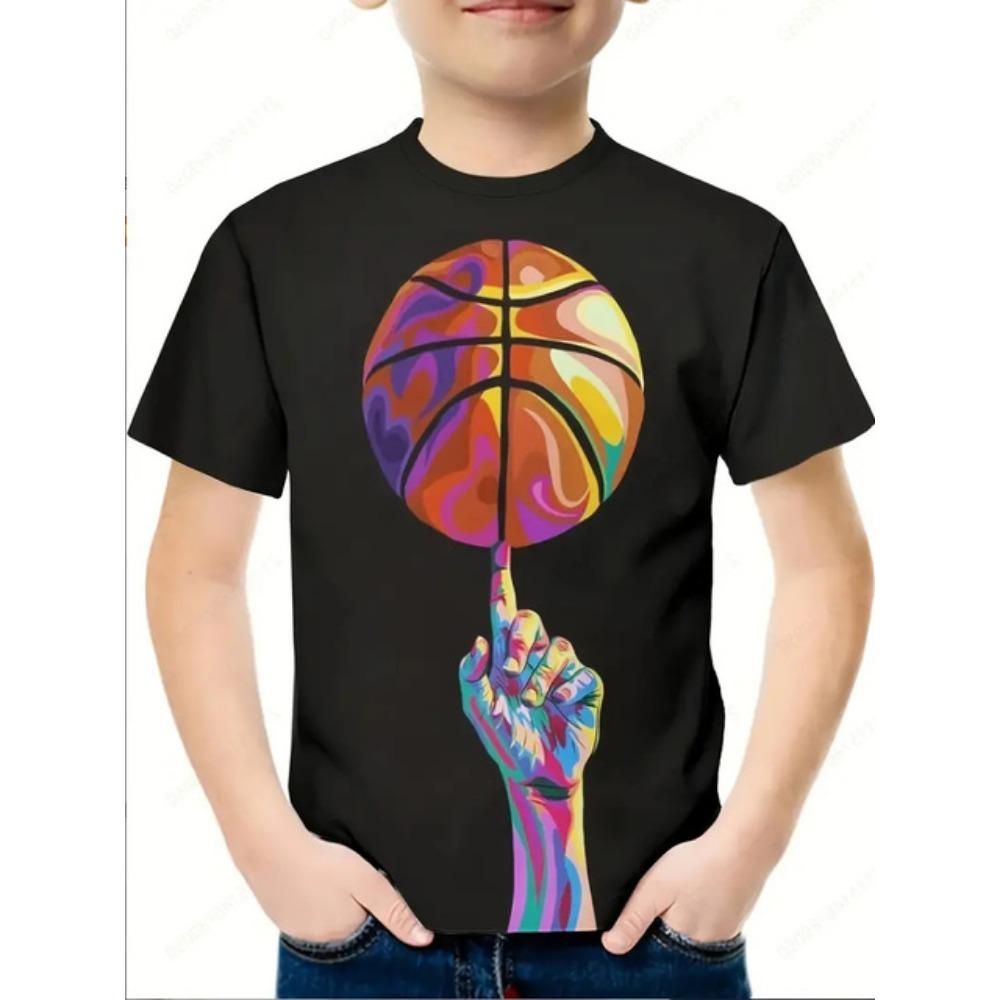 Sports Football 3d Print Tee Shirt Kids Boys Clothes Short Sleeve Casual Children's Clothing Fashion T Shirt For Boys