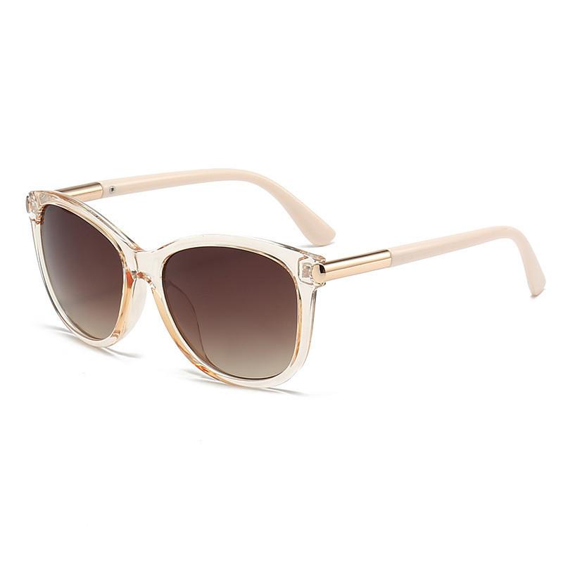 

Chic Black Frame Tea Color Lens Sunglasses For Women Ideal For Sun Protection And Fashionable Outings StyleE