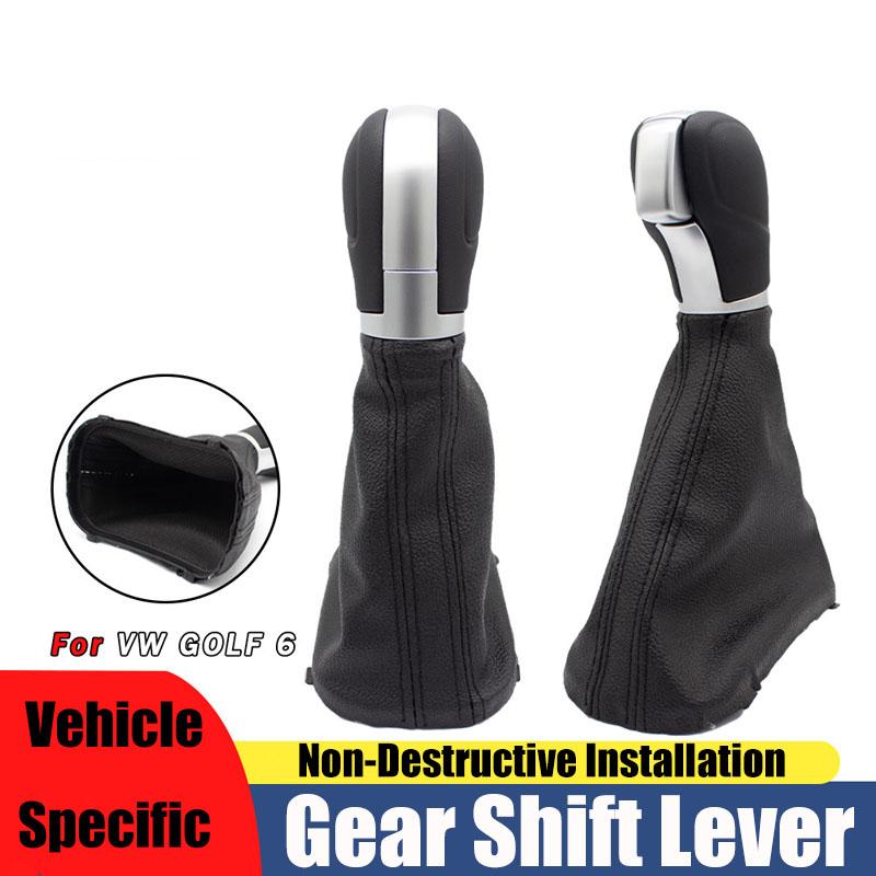 

Suitable for Volkswagen Golf 6 car shift cover gear lever dust cover interior accessories чёрный