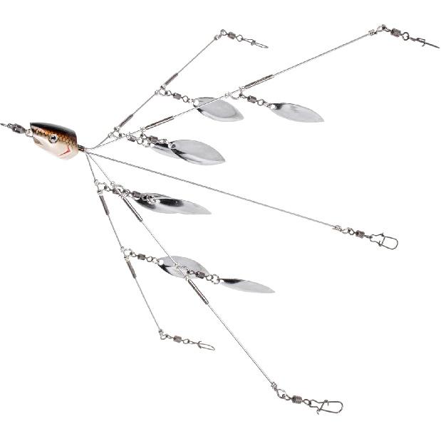 SF 4/8 Blades Alabama Rigs Umbrella Fishing Rigs Lure for Bass Fishing Bait Rigs 9.1inches/23cm