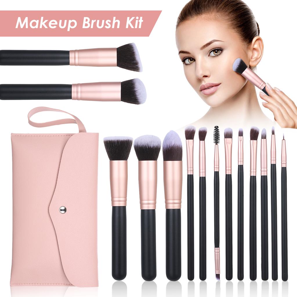 Buy 14PCS Makeup Cosmetic Brushes Kit Set Foundation Concealers Eye
