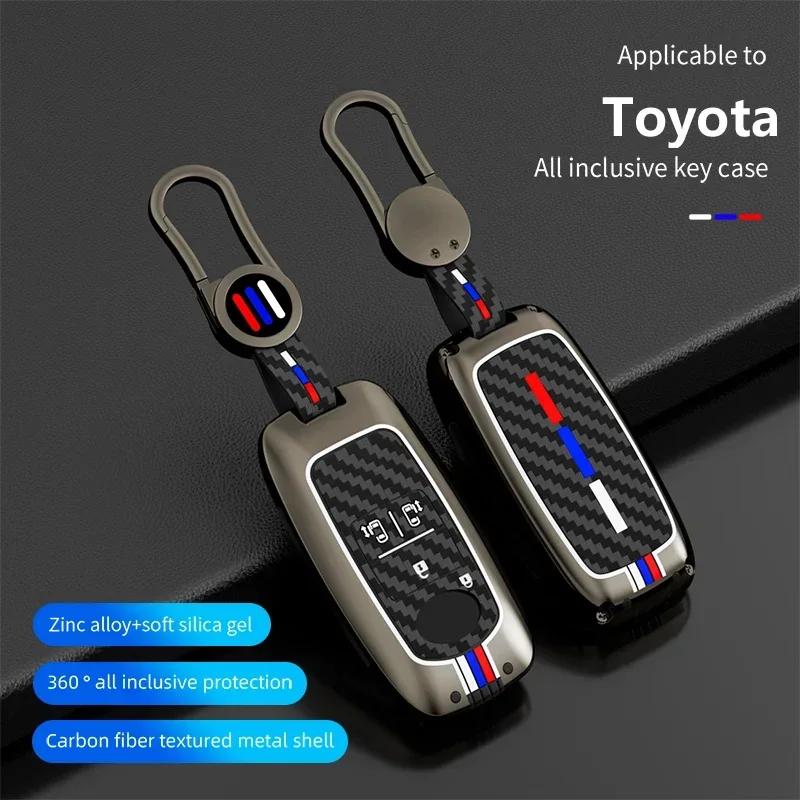 ACI4 Zinc Alloy for Toyota Yaris Ativ Raize Veloz Avanza Rush Perodua Daihatsu Malaysia Smart Remote Car Key Case Cover Keychain