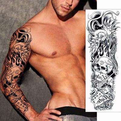 1 stücke Wasserdicht Temporäre Tattoos Ärmel Körper Kunst Männer Frauen Bunte Gefälschte Tattoo Papier Tattoo Sticke