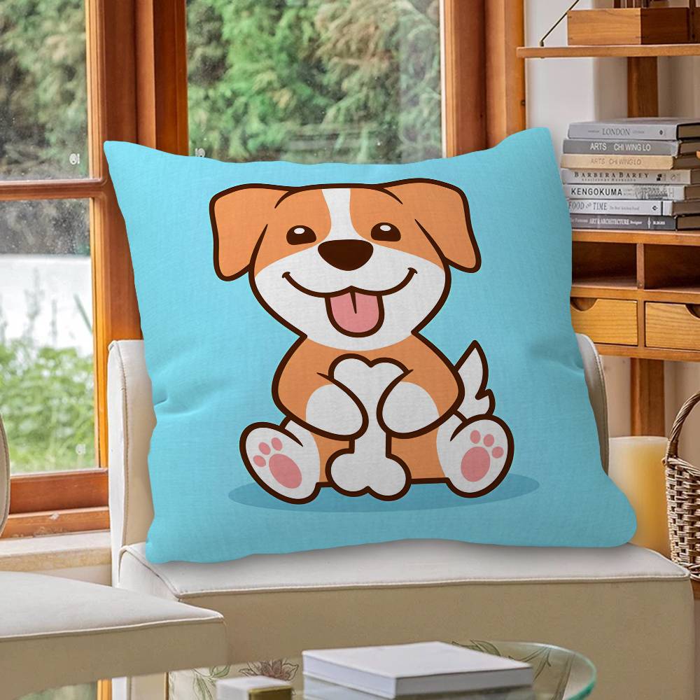 Cute Dog Pillow Anime Pillow Sofa Bed Head Pillow Cover Cushion Cover 45x45 Cm Fashion