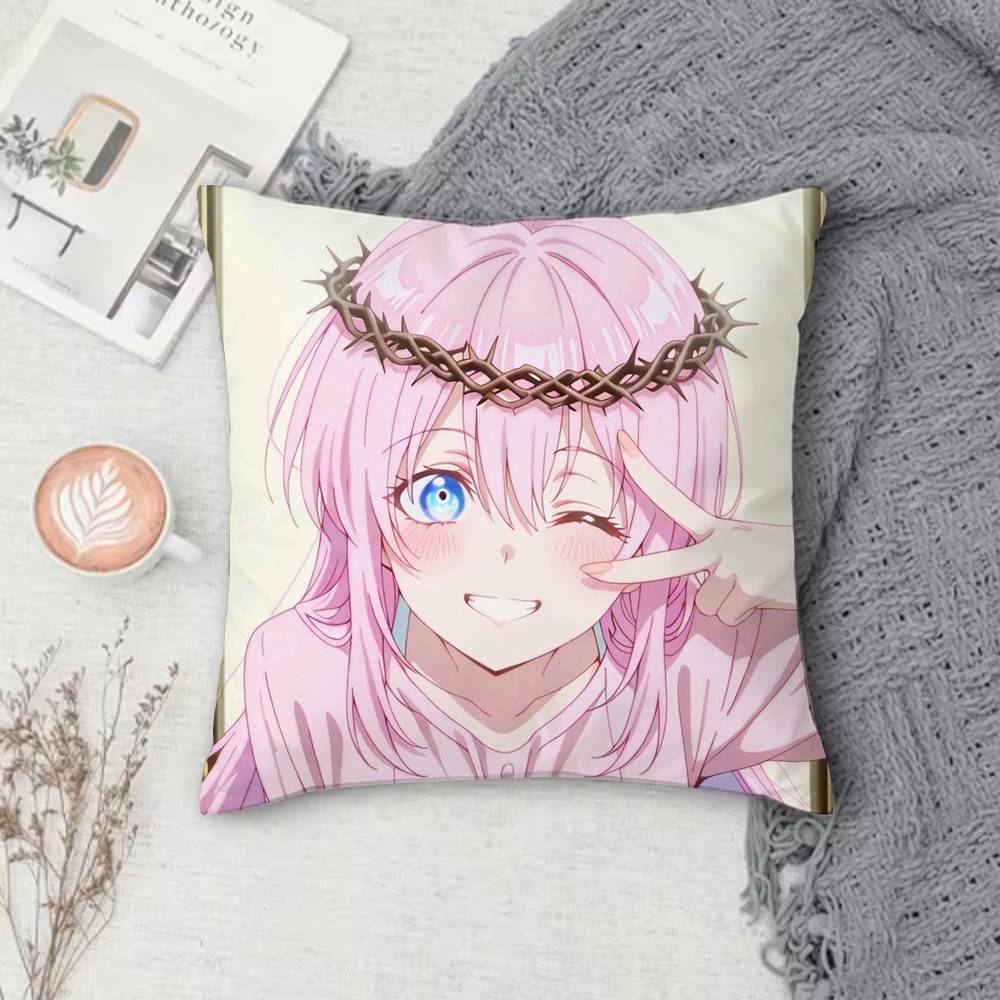 Shikimoris Not Just a Cutie Anime Doublesided Printed Square Decorative Cushion Cover for Sofa Living Room Home Decor