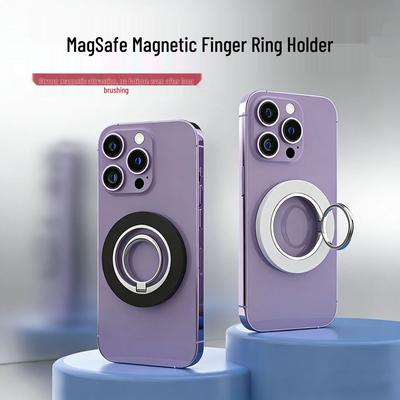 Ultra-Thin MagSafe Magnetic Ring Holder: Secure, Non-Adhesive, Lie-Flat Design for Binge-Watching.