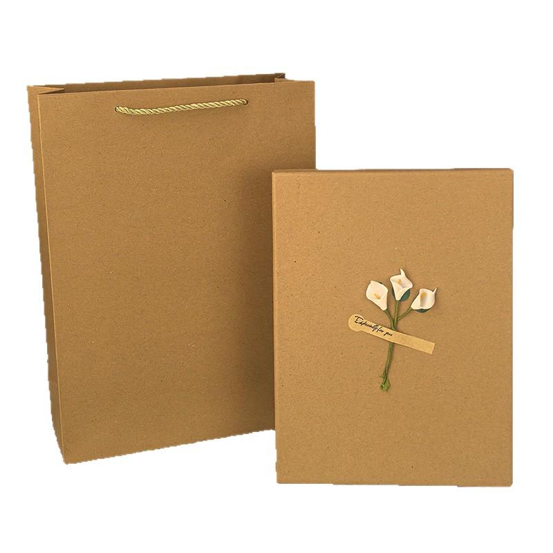 Kraft Paper Gift Box: Customizable Large Birthday or Clothing Packaging