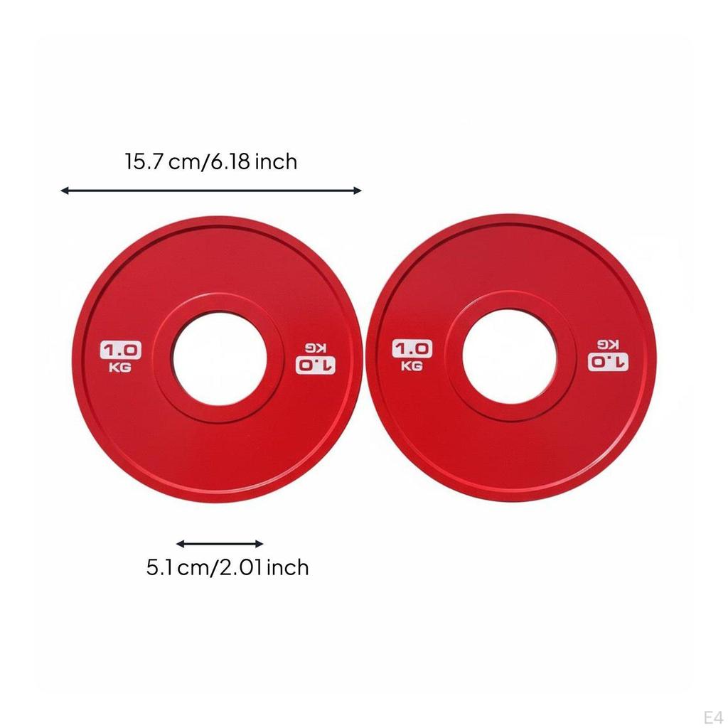 2 Pieces Fractional Barbell Disc Commercial Grade Weight Plates Build Micro Loading