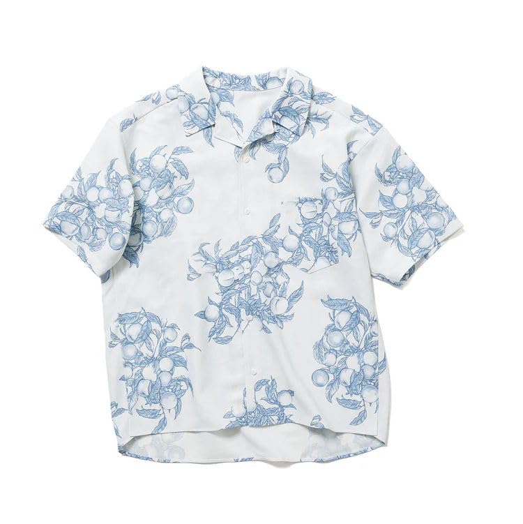 

SALUD Футболка Мужская футболка с коротким рукавом и цветочным принтом, Размер M, Серая