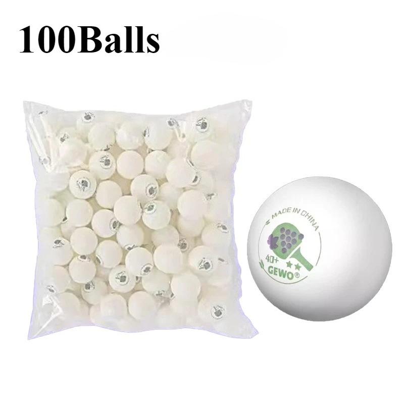 

100Pcs/Pack Table Tennis Balls GEWO 2-Star ABS 40+ New Material Seamed Ping Pong Ball For Training Durable High Roundness&Bounce