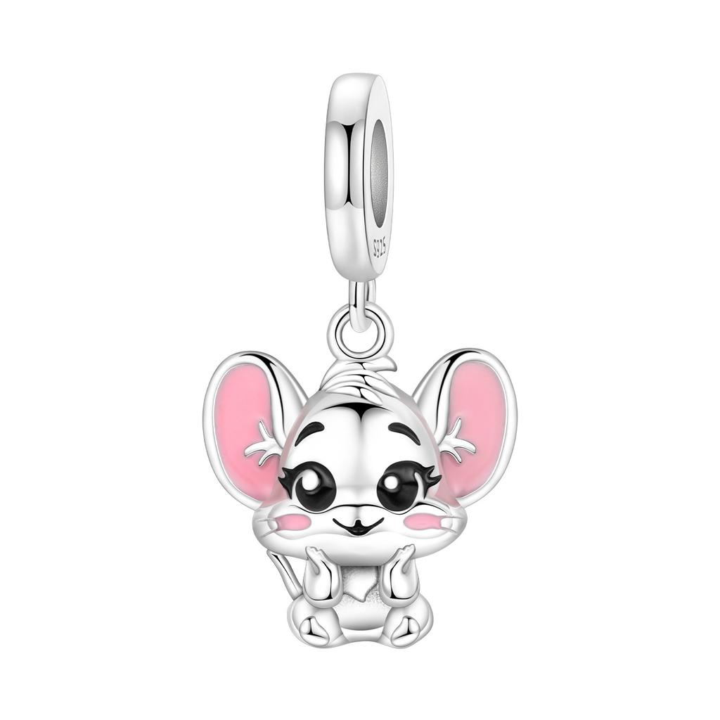 New Copper Charms Bead Animal Series Pet Cat Dog Elephant Pendant Fitbracelets Necklace Women Diy Jewelry Gift
