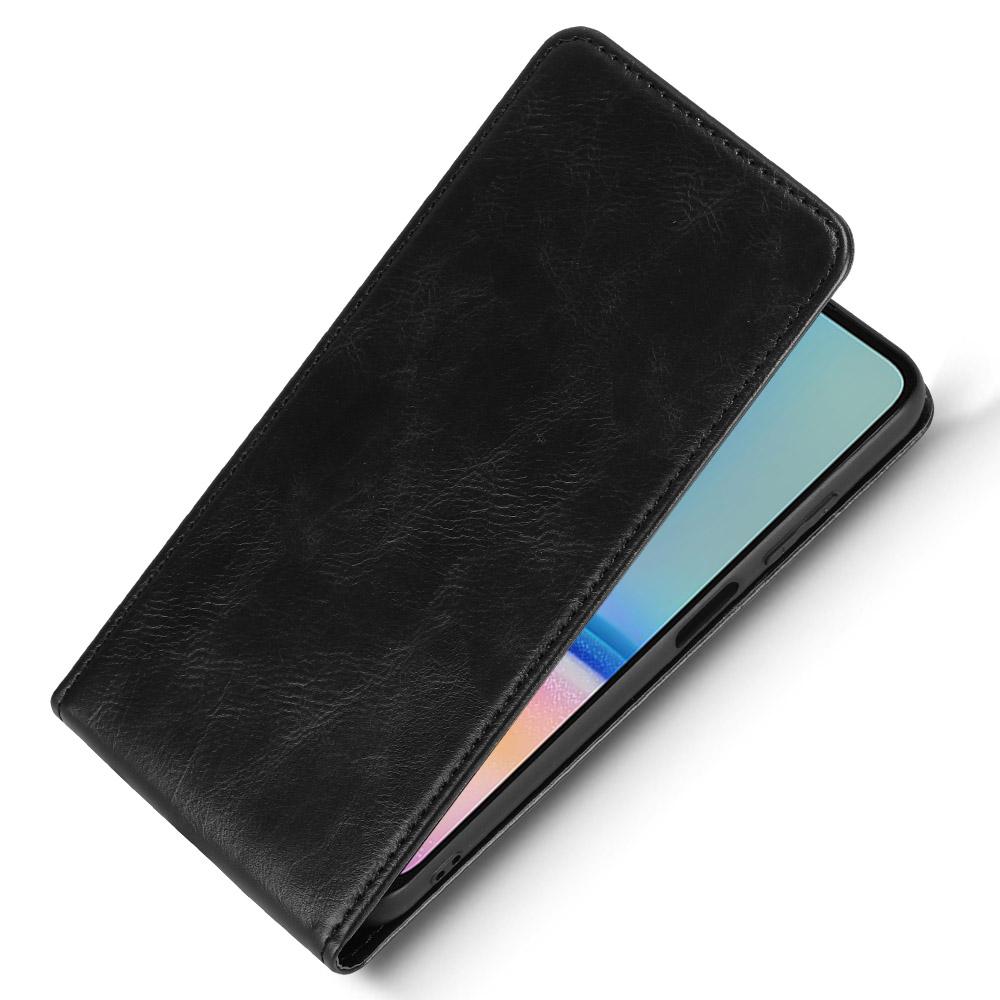 For Samsung Galaxy M14 4G/A05s 4G Case with Card Slot Magnetic Vertical Flip Leather Phone Cover