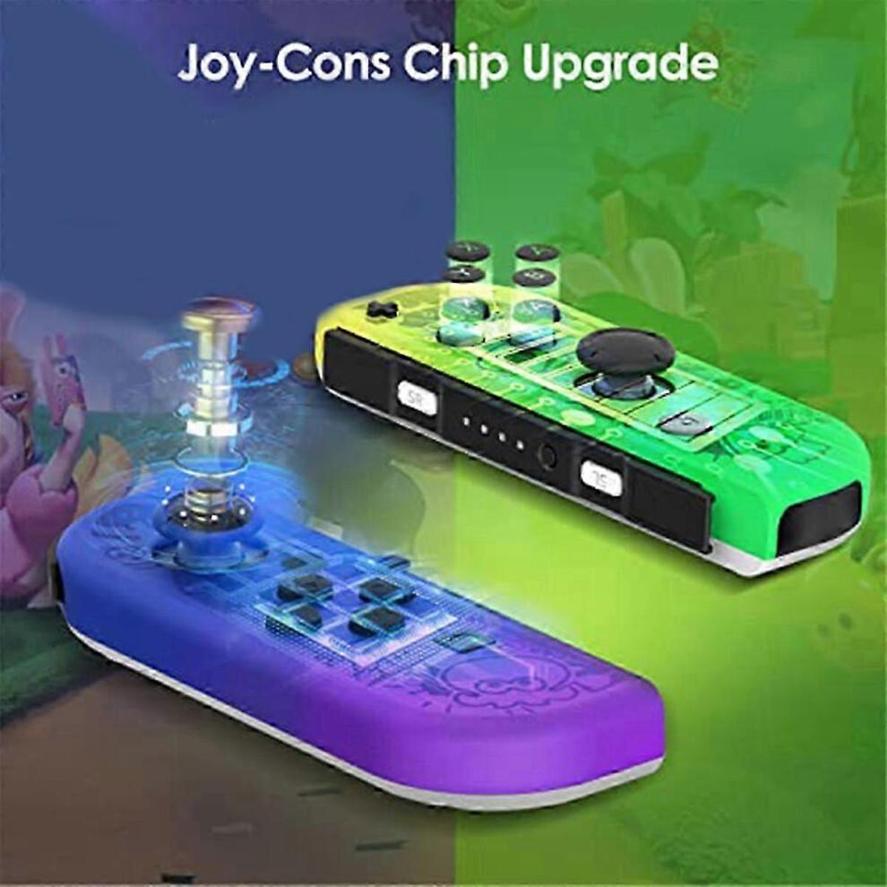 Handle Game Controller Compatible with Nintendo Switch, Wireless Controller with Double Vibration, Wake-Up/Screenshot/Motion Control