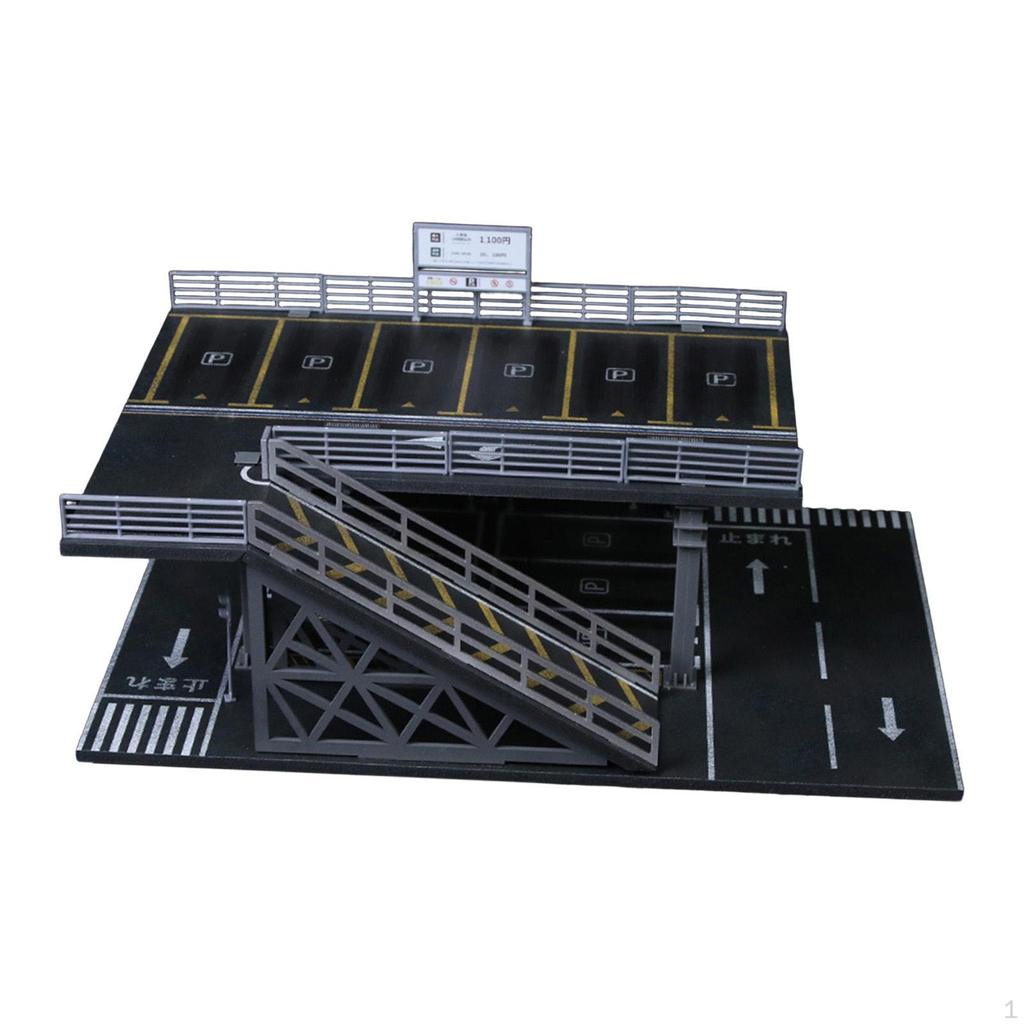 1/64 Diecast Car Display Case Collectible Stand Repair Shop Scene Model Protection DIY Garage