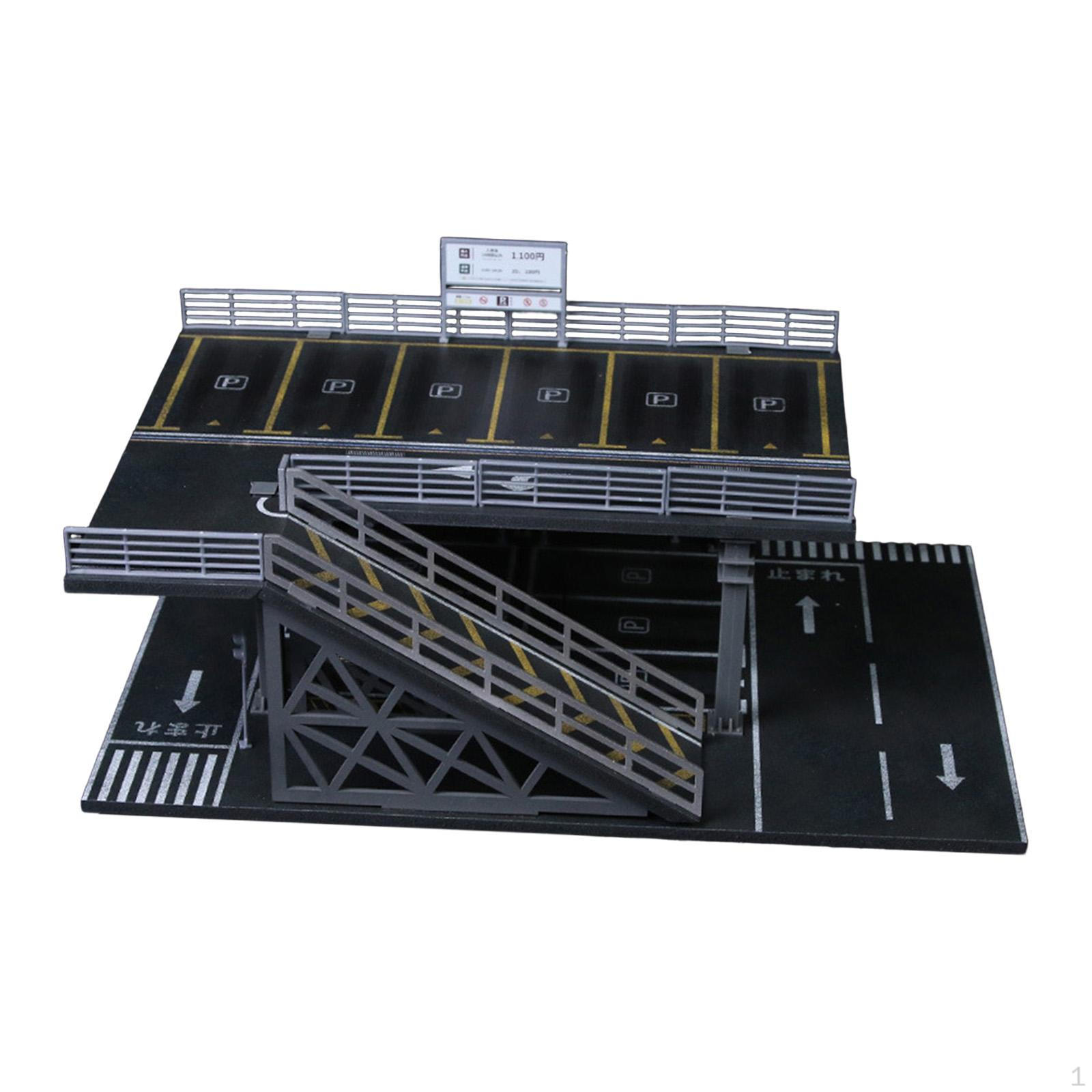 

1/64 Лита під тиском Модель автомобіля Вітрина Колекційний Стенд Модель сцени Автомайстерні Захист DIY Гараж Style B