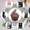 KALOLINNA Coffee Capsules, Suitable for Dolce Gusto, Set of 6, Reusable Coffee Filters, Compatible with Dolce Gusto, Easy to Carry, Includes Brush