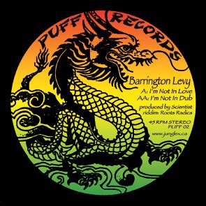 

7inch Record BARRINGTON LEVY - I m Not In Love PUFF02 Puff Records 2009 Canada Reggae, Ska & Dub Used