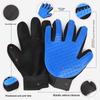 Rubber pet grooming gloves for removing loose fur, pet hair removal brush, cleaning scraper, cat pet hair brush, 5-pack.