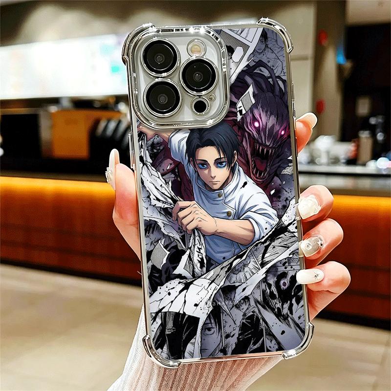 Anime Yuta Okkotsu JUJUSU Soft Phone Case For iPhone 15 16 17 Air 14 Pro Max 16E Plus 13 12 Mini Plating Anti-Fall Fundas