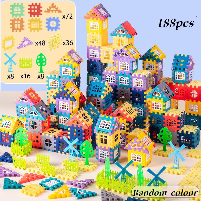 84-344 Stück Kinder 3D Puzzle Spiel Würfel Block Spielzeug Design Bauen Eigene Bausteine Kinder Lernspielzeug