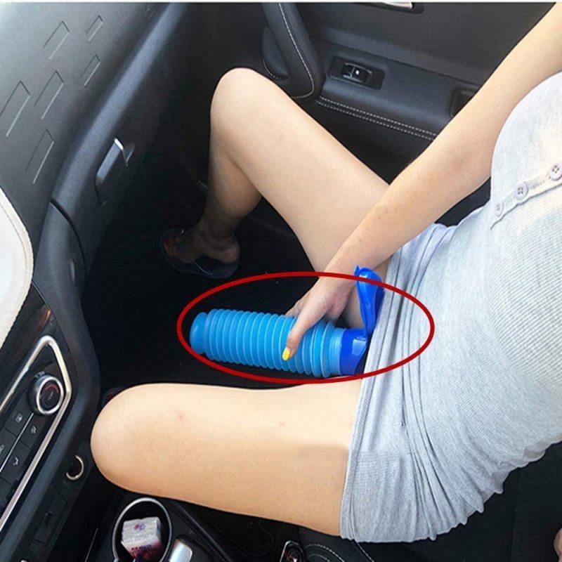 1/2 set Orinatoio Auto Secchio Orinatoio Esterno In Piedi Urina Emergenza Viaggio Portatile Riutilizzabile Restringibile Campeggio Toilette Perdita di Urina
