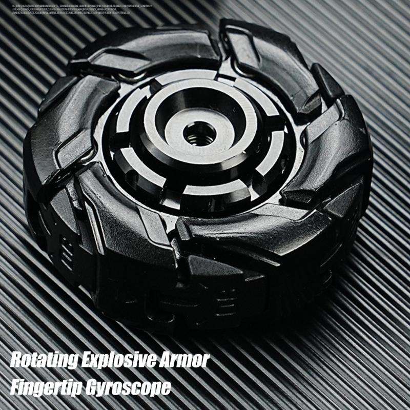 Durable Metal Focusing Enhancing Spinner with Black Rotation Portable Desk Companion for Adults