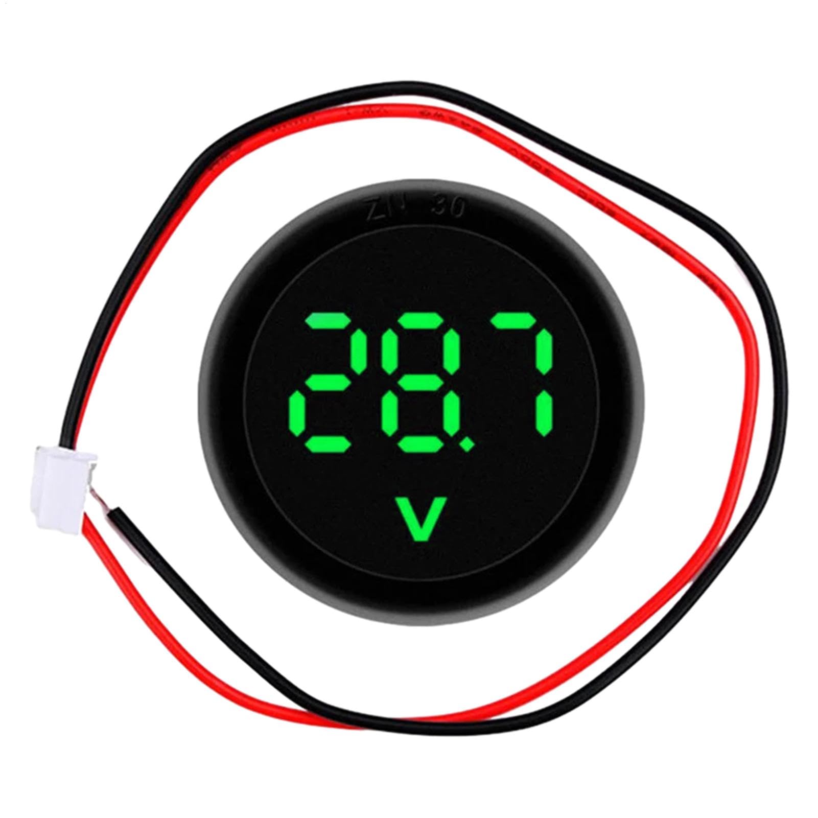 

Voltmeter, Digital Voltmeter - LED Digital Display Car Meter DC4- Waterproof | Please refer to the description зелений