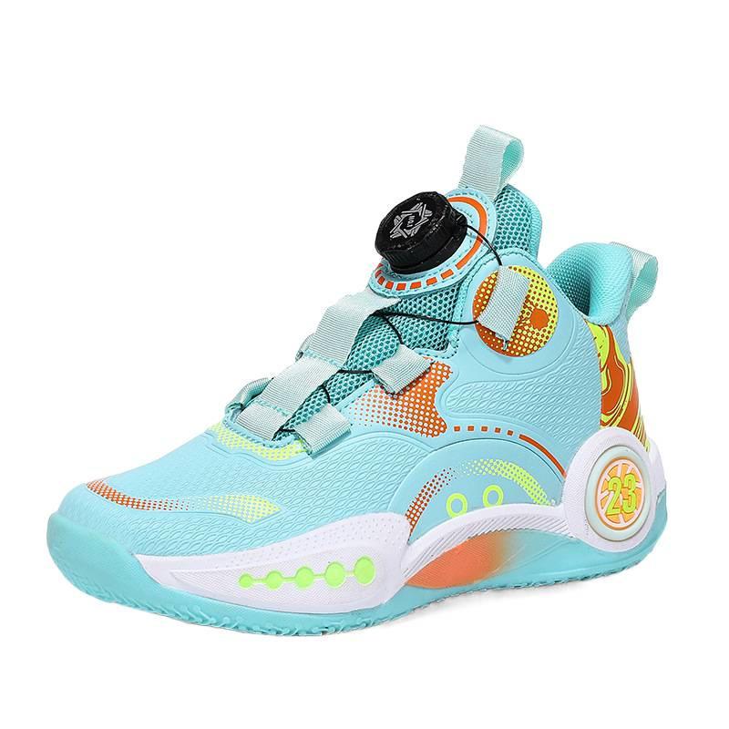 Hot Sale Boys Shoes Youth Professional Training High Top Basketball Shoes Non-slip Children's Students Outdoor Sneakers