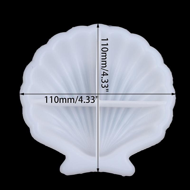 1Pcs Cute Dish Diy Resin Mold Shell Dish Shell Plate Silicone Resin Dish Mould