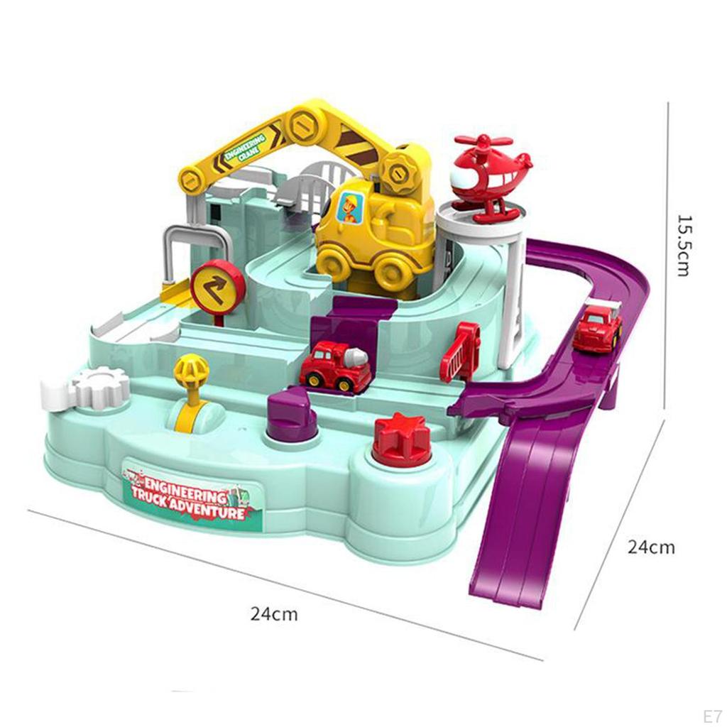 Car Adventure Toy, Race Track Toy Set Road Racing Puzzle Model Toys Rail for Toddlers Kids